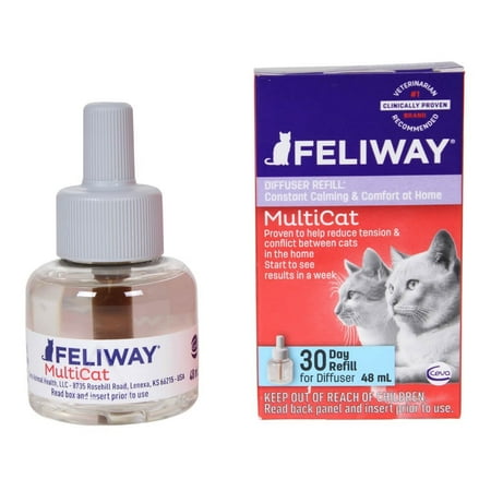 D89420B Feliway MultiCat Refill Diffuser, 48ml, Feliway products help control destructive urine marking By CEVA Animal (Feliway Plug In Best Price)