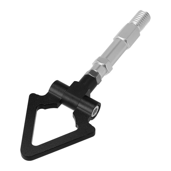 Unique Bargains Black Triangle Shape Front Rear Bumper Trailer Ring Eye Towing Tow Hook Screw for Audi A5 S5 RS5