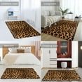 thumbnail image 2 of Brown Leopard Print Carpet Style Living Room Bedroom Rug Modern 3d Entry Door Mats Household, 2 of 7