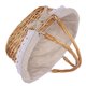 thumbnail image 2 of Cesta de almacenamiento tejida de mimbre para niñas de las flores, cesta de boda de mano con forro, 2 of 6