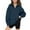 Navy, variant on TFEOQRY Children Girls Solid color Hoodless Sweatshirts Half Zip V-neck Sweatshirt Long Sleeve Pullover Tops Fleece Sweatshirts