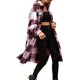thumbnail image 1 of Txlixc Chaqueta a cuadros para mujeres, chaqueta de bolsillo para adultos Txlixc  moda, 1 of 8