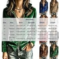 thumbnail image 4 of Sheghy Lapel Jacket for Women Solid Flap Pocket Zip Front Long Sleeve Fall Winter Blue L, 4 of 6
