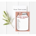 thumbnail image 4 of Inkdotpot 50-PackBaby WordScrambleBaby ShowerGame Cards Gender Neutral BBQ Party Supplies-Fun Baby Shower Game Favors, 4 of 6