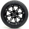thumbnail image 2 of Golf Cart Wheels and Tires Combo - 12" Madjax Element Black - Set of 4, 2 of 4