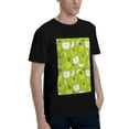 thumbnail image 2 of Bingfone Green Apple Men'S Loose Fit Short-Sleeve Pocket T-Shirt, 2 of 7