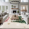 thumbnail image 3 of 6x9 Area Rugs for Living Room, Christmas Tree Non Slip Area Rugs for Kitchen Bedroom Entryway, Xmas Ball Winter Farmhouse Snowflake Washable Carpet Runner Rug Floor Mats for Bedroom Home Decor, 3 of 9