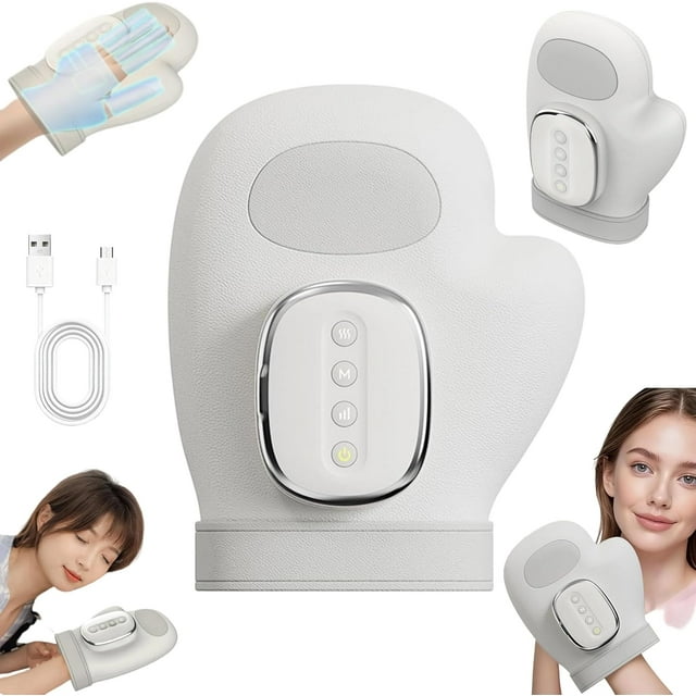 Hand Massager with Heat and Compression, 2026 New Updated Cordless Hand Massager, 3 Modes, 5 Gears, Relieves Stiff Hands & Tired Wrists for Daily Relaxation (1pcs)