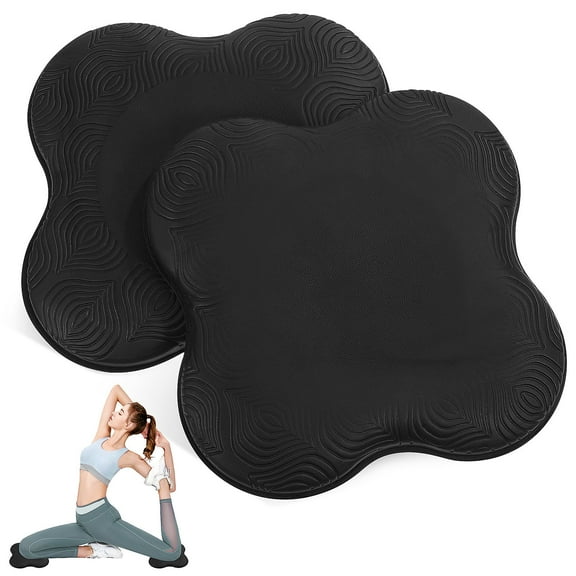 HONMEET Sports Knee Pads EVA Non Slip Yoga Mat Accessory 2Pcs 7.9x7.9x0.6In