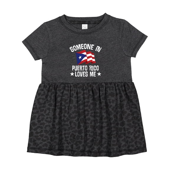 Inktastic Someone in Puerto Rico Loves Me Girls Baby Dress