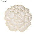 thumbnail image 1 of Papete decorativo de estilo Nórdico Peonía, Para tapete de estilo occidental, tapete de mesa PVC, 6PCS, 1 of 12