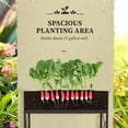 thumbnail image 5 of Black Galvanized Steel Raised Garden Bed with Shelf & Liner 37 Gallon Elevated Planter 30" Height for Outdoor Gardening, 5 of 12