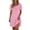 Pink, variant on Lmueinov Women's Lace Trim Short Sleeve Nightgown, Soft Stretchy Casual Sleep Dress Nightshirt S-3XL