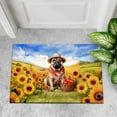 thumbnail image 4 of Vintage Bullmastiff Says Hello Mother's Day Summer Sunflower Field Doormat Dog Lover Indoor Outdoor Welcome Mat - 12005, 4 of 5