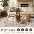 thumbnail image 4 of SIXHOME 6'x9' Area Rugs for Living Room Washable Rugs Carpet Medallion Traditional Rugs for Bedroom Dinning Room Office Soft Non Slip Large Area Rug Retro Home Decor Blue, 4 of 8