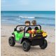 thumbnail image 2 of QinaQin Camión de volteo eléctrico infantil de 24V para 2 pasajeros, tracción 4WD, control remoto, caja basculante eléctrica, pala, luces LED y música, hasta 5 MPH, 2 of 8