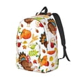 thumbnail image 4 of Geaub thanksgiving turkey durable canvas backpack: stylish, lightweight, and spacious with adjustable straps, 4 of 7