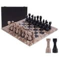 thumbnail image 1 of Juego de ajedrez Marble Range Oceanic & Black de 38 cm con caja de almacenamiento, 1 of 7