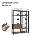 thumbnail image 3 of Ropero Closet Guardarropas Madesa Valencia 129cm Marrón 03, 3 of 10