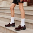 thumbnail image 3 of Mocasines con Plataforma Gruesa para Mujer DREAM PAIRS en Burdeos Talla 7.5, 3 of 7