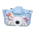 thumbnail image 4 of Cámara para niños, juguetes, foto Digital, grabación de vídeo, videocámara, cámara portátil con dibujos animados bonitos para niños, azul, 4 of 5