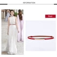 thumbnail image 4 of Baohd Women Dress Belt Portable Replacement Solid Color Snap Button Adjustable Decorative Girls Ladies Waist Strap Chain Ornament, 4 of 6