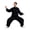 Black, variant on TiaoBug Men Martial Arts Wing Chun Suit Chinese Tai Chi Uniform Kung Fu Clothing Taichi Performance for Sports Grey M