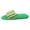 Green, variant on Leozcaa Open Toe House Slippers for Women Men Soft Cotton Indoor Shoes Memory Foam Slip On bedroom Slippers