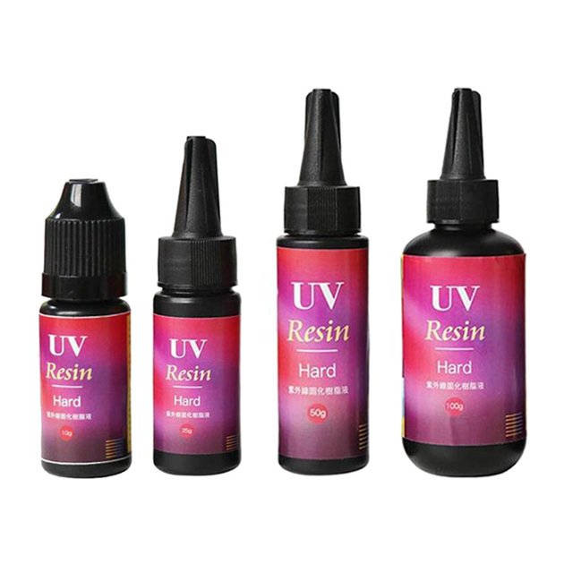 4x Pegamento de Resina perfecl con Energía solar para silicona Fabricación de Joyas Artesanía de Resina DIY Resina UV DIY para molde de silicona