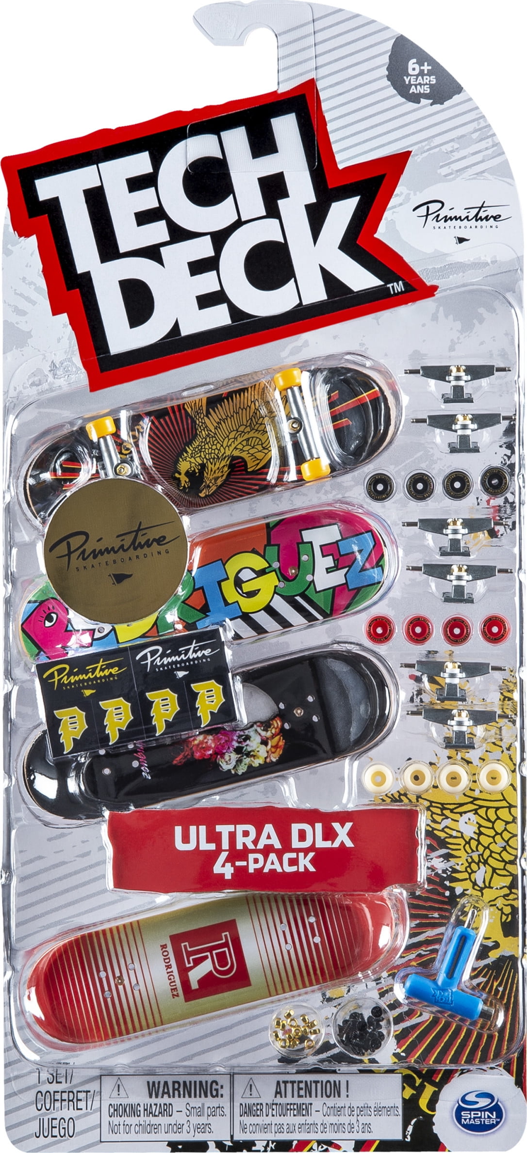 Tech Deck Ultra DLX Fingerboard 4-Pack (styles may vary) – Braille  Skateboarding
