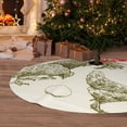 thumbnail image 6 of Lsque Chickens Print Christmas Tree Skirt, Tree Skirt with Ties or Velcro, Perfect for Holiday Decorations, Halloween, and New Year-48", 6 of 7