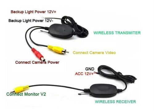 IR Night Vision Car Reversing Camera+Wireless Color Video Transmitter & Receiver 
