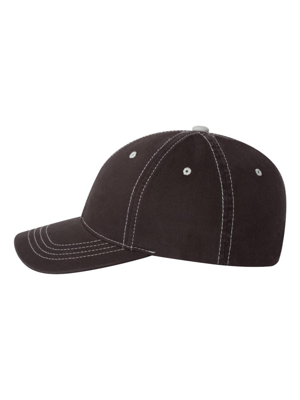 6386 Flexfit® Contrast Stitch Dad Hat Garment Washed Low Profile Flex Fit Cap 