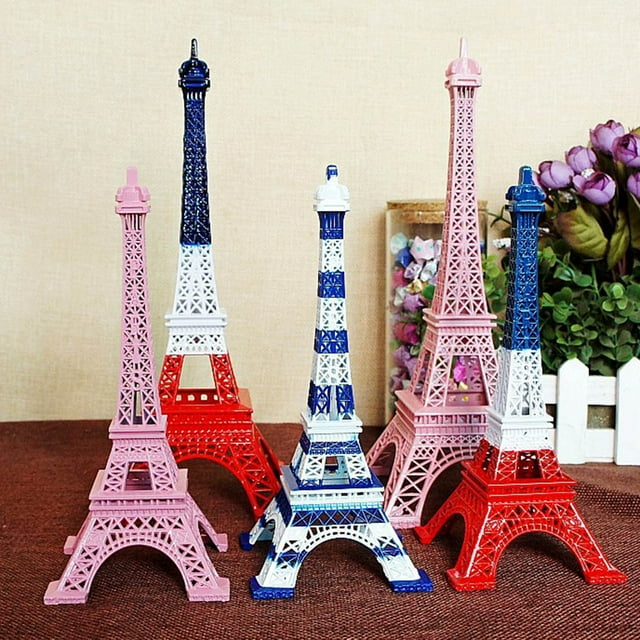 Vintage Paris Eiffel Tower Sculpture Figurine Miniature Home Desktop Decor Gift