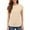 Beige, variant on Yubnlvae Women's Short Sleeve Casual Solid Loose Crew Neck T Shirts Beige L