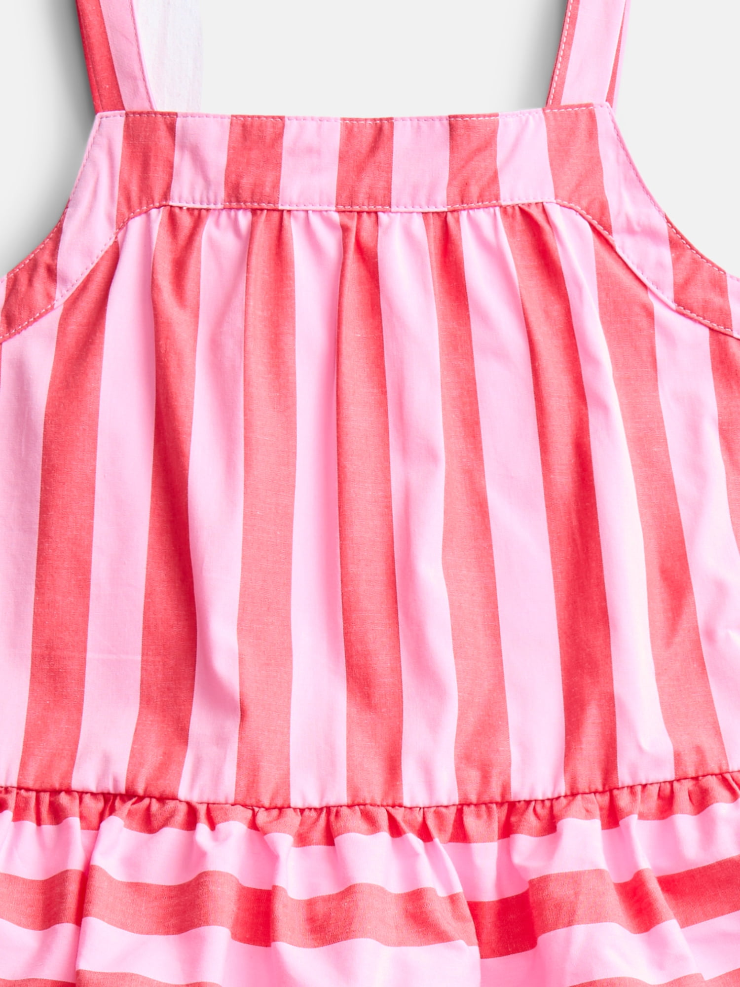 Wonder Nation Toddler Girls' Striped Tank Top and Shorts Set, 2-Piece, Sizes 12M-5T
