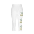 thumbnail image 4 of Pantalones de Ajuste Seco Mujeres Impresas Leggings Recortados Casuales, Pantalones Elásticos Transpirables para el Yoga Y el Uso Diario, 4 of 4