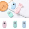 thumbnail image 2 of 50pcs Outdoor Travel Disposable Soap Paper Hand Washing Portable Mini Bath Clean Box Paper Soap Sheets, 2 of 9