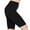 -Black, variant on Kuda Moda Women 3 inch High Waist Bike Short Biker Shorts Ultra Soft Peach Skin Yoga Sports Legging Pants