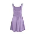 thumbnail image 5 of Womens Sleeveless Mini Tank Dress Casual Workout Sport Tennis Athletic With 2 Pockets Dress Dress for Women Buttons Beach Outfit Womens Casual Dresses Short Summer Dress for Women with Pockets, 5 of 6