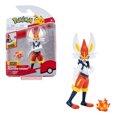 thumbnail image 1 of Figura Acción Pokémon Battle Feature Ready Cinderace Artículado Jazwares WCT, 1 of 5