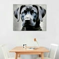 thumbnail image 2 of GOSMITH Blue Eyed Silver Labrador Retriever Canvas Print Watercolor Paint White Background Canvas Wall Art Animal Wall Art Home Decor Ready to Hang- Made in USA, 2 of 4