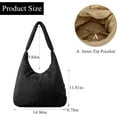 thumbnail image 5 of LinYooLi Puffer Tote Bag, Soft Lightweight Designer Nylon Crossbody Bags for Women Shoulder Dumpling Bag Purse, 5 of 6