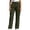 #0178-Army Green, variant on Cargo Pants Women High Waist Pleated Front Solid Color Multi Pocket Detail Wide Fit Trousers Daily Work Style Stretchy Breathable Bottoms