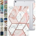 thumbnail image 1 of iPad PRO 12.9 Inch 1st [ Pro 12.9 1 Generation 2015 ] A1652 A1584 ML3Q2LL/A ML3N2LL/A ML3K2LL/A ML0H2LL/A ML0G2LL/A Trifold Printed PC Lightweight Protective Clear Back Cover - Marble Pink, 1 of 8