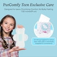 thumbnail image 2 of PurComfy Teens Period Pads with Wings for Tweens, Organic Cotton Sanitary Pads for Teen Girls 9-14, Mini Petite, 15 CT, 2 of 8