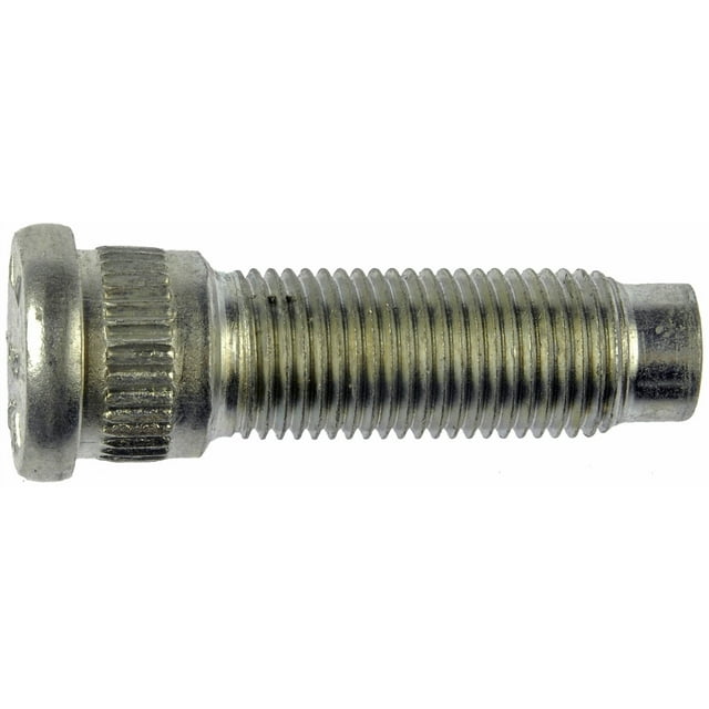Dorman Wheel Stud 610-260.1 AutoGrade; OE Replacement; 0.375 Inch Shoulder Length; 0.618 Inch Knurl Diameter; 1/2-20 Thread Size; Bagged; Right Hand Thread; Serrated Without Clip Head; Single