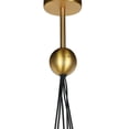 thumbnail image 3 of Gild Design House Kiran Mid-Century Glass and Metal Chandelier in Gold, 3 of 5