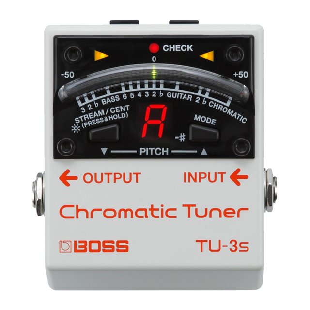 BOSS TU-3S Afinador, Blanco