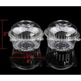 VGEBY 100pcs Plastic Cupcake Muffin Dome Holders Cases Boxes Cups Pods